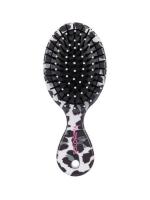 Массажная мини-расческа  для волос с подвеской, Леопардовая Solomeya Mini hair brush with keychain, 1 шт